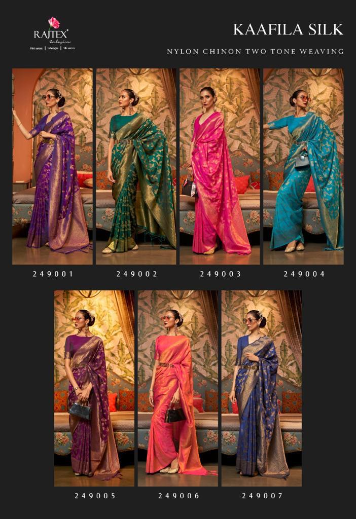 Kaafila Rajtex Chinnon Sarees Exporter