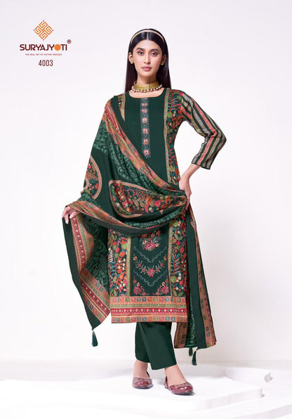 Kaamini Vol 4 Suryajyoti Jaam Satin Pant Style Suits Manufacturer India