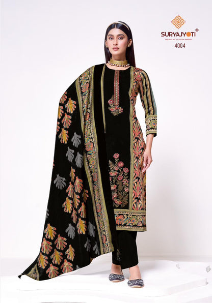 Kaamini Vol 4 Suryajyoti Jaam Satin Pant Style Suits Manufacturer India