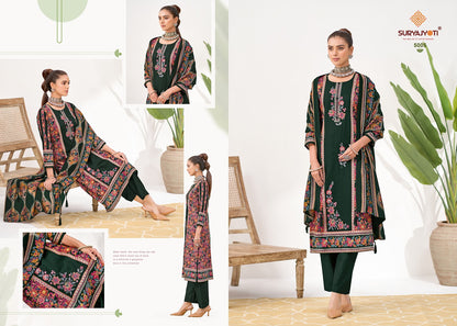 Kaamini Vol 5 Suryajyoti Jam Satin Pant Style Suits Exporter Ahmedabad