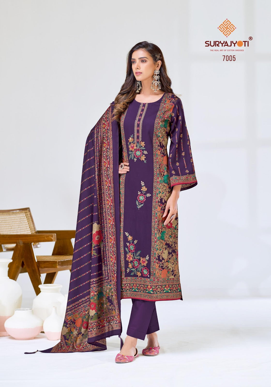 Kaamini Vol 7 Suryajyoti Jaam Satin Pant Style Suits Exporter Ahmedabad