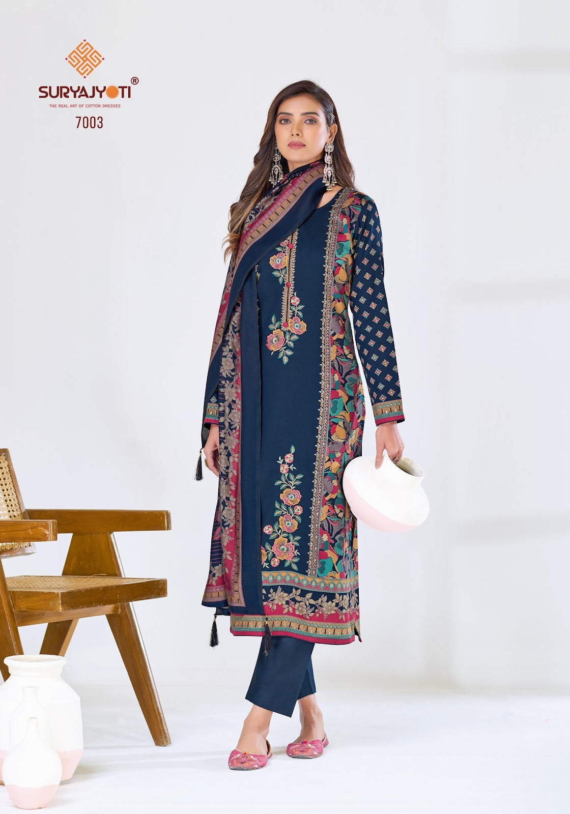 Kaamini Vol 7 Suryajyoti Jaam Satin Pant Style Suits Exporter Ahmedabad