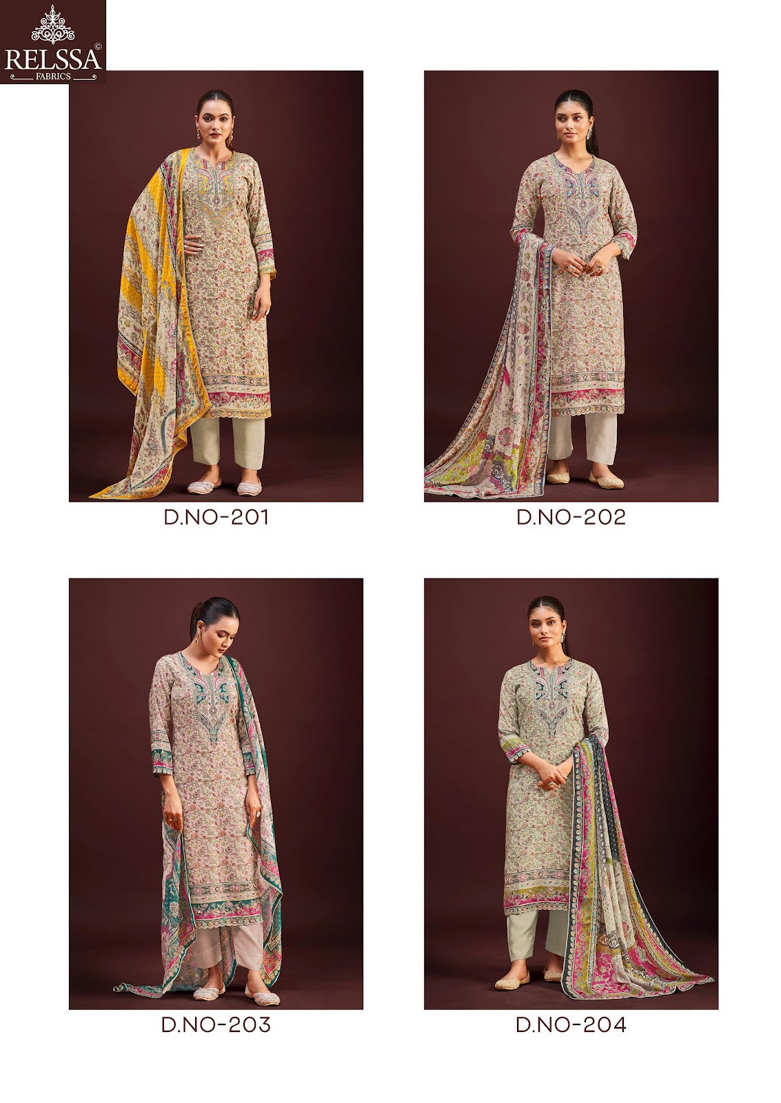 Kaani 2 Relssa Fabrics Pant Style Suits Exporter Ahmedabad
