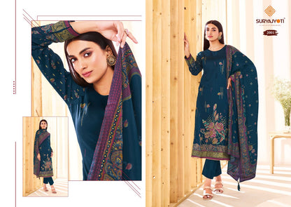 Kaara Advance Vol 2 Suryajyoti Jam Satin Pant Style Suits Manufacturer