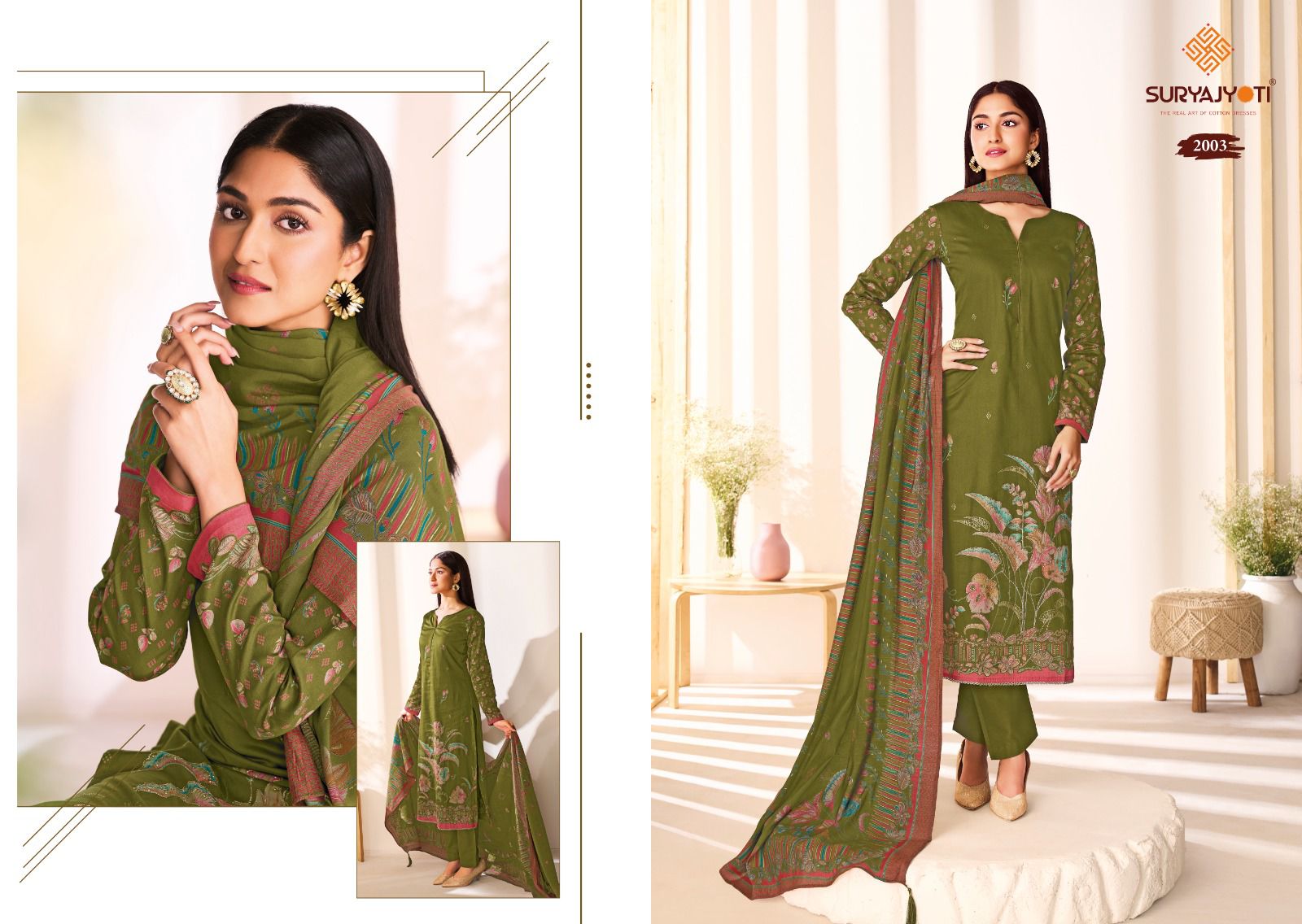 Kaara Advance Vol 2 Suryajyoti Jam Satin Pant Style Suits Manufacturer