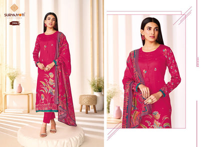 Kaara Advance Vol 2 Suryajyoti Jam Satin Pant Style Suits Manufacturer