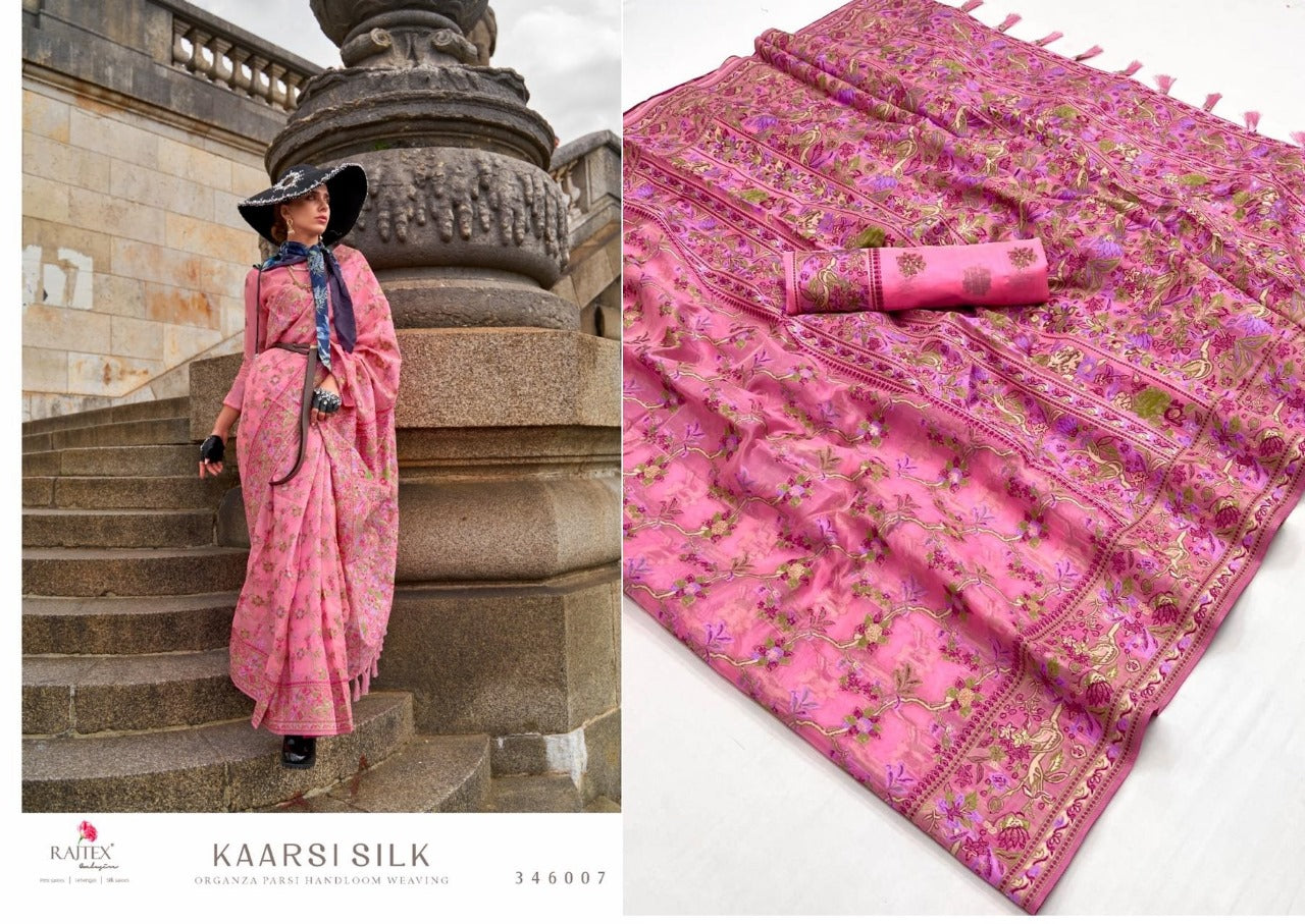 Kaarsi Rajtex Organza Sarees Supplier