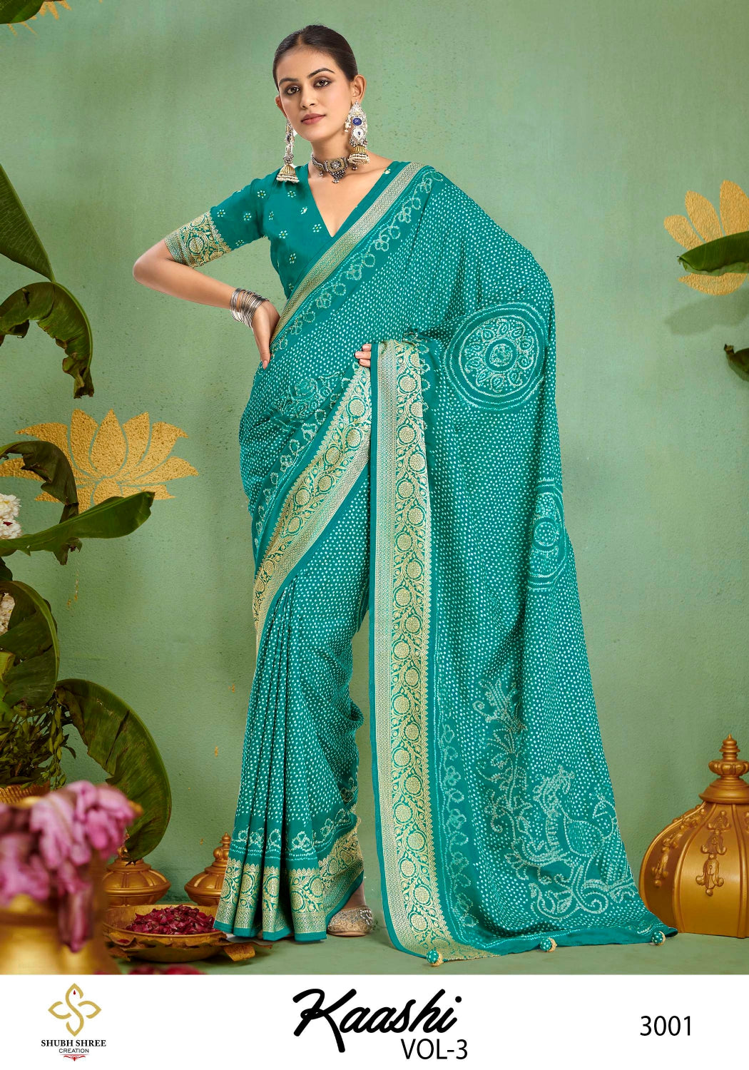 Kaashi Vol 3 Shubh Shree Jacquard Sarees Exporter
