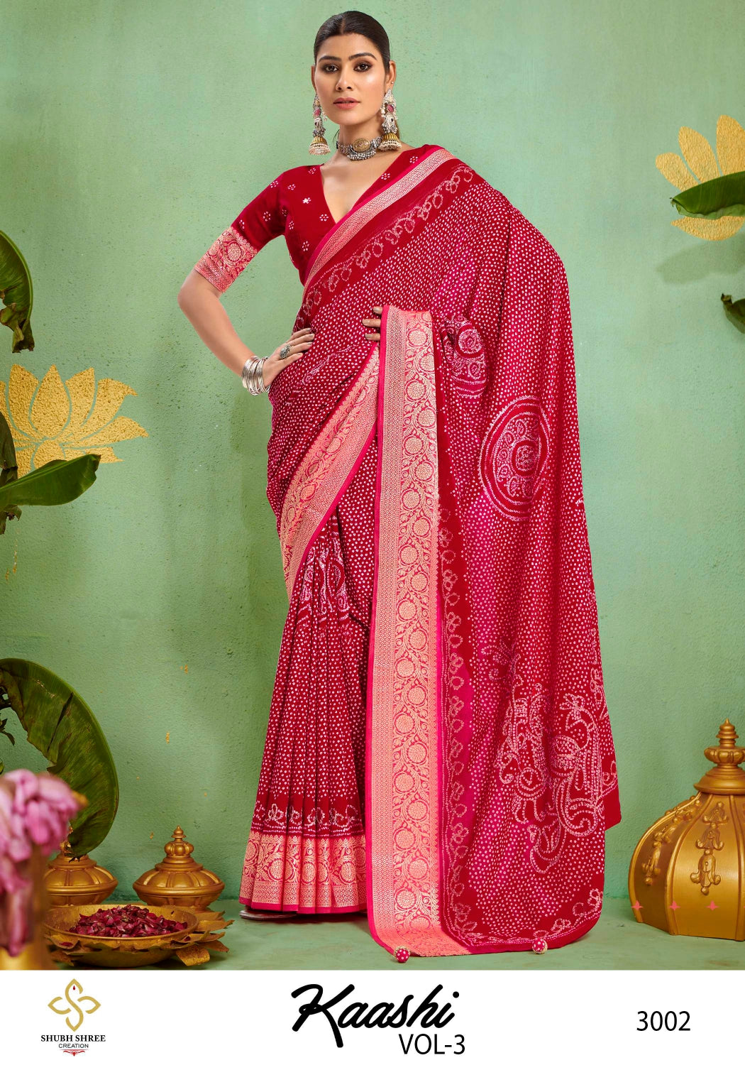 Kaashi Vol 3 Shubh Shree Jacquard Sarees Exporter