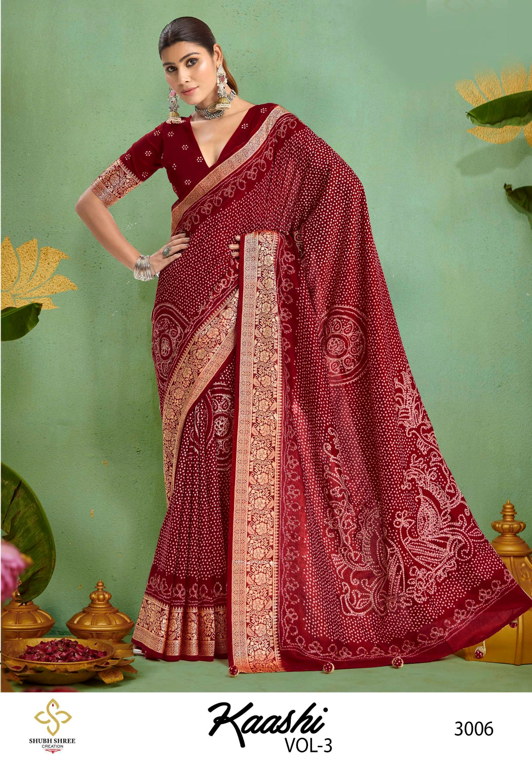 Kaashi Vol 3 Shubh Shree Jacquard Sarees Exporter