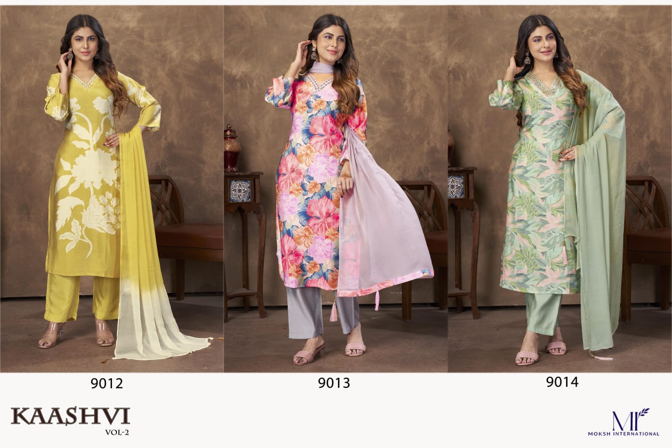 Kaashvi Vol 2 Moksh Chanderi Readymade Pant Style Suits Supplier Gujarat