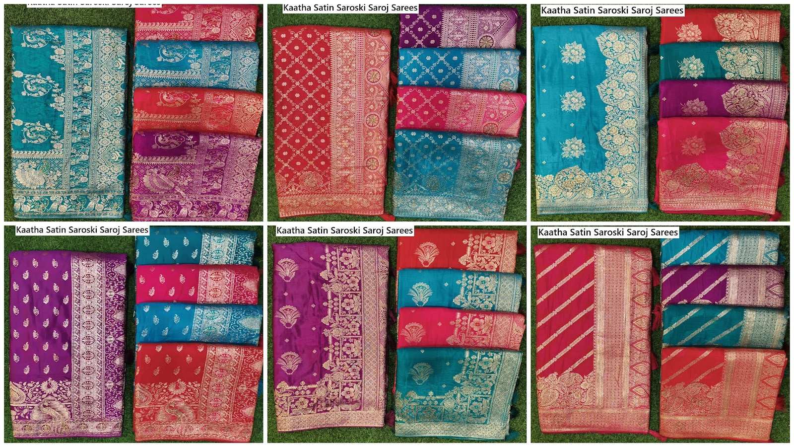 Kaatha Satin Saroski Saroj Sarees Wholesale Price