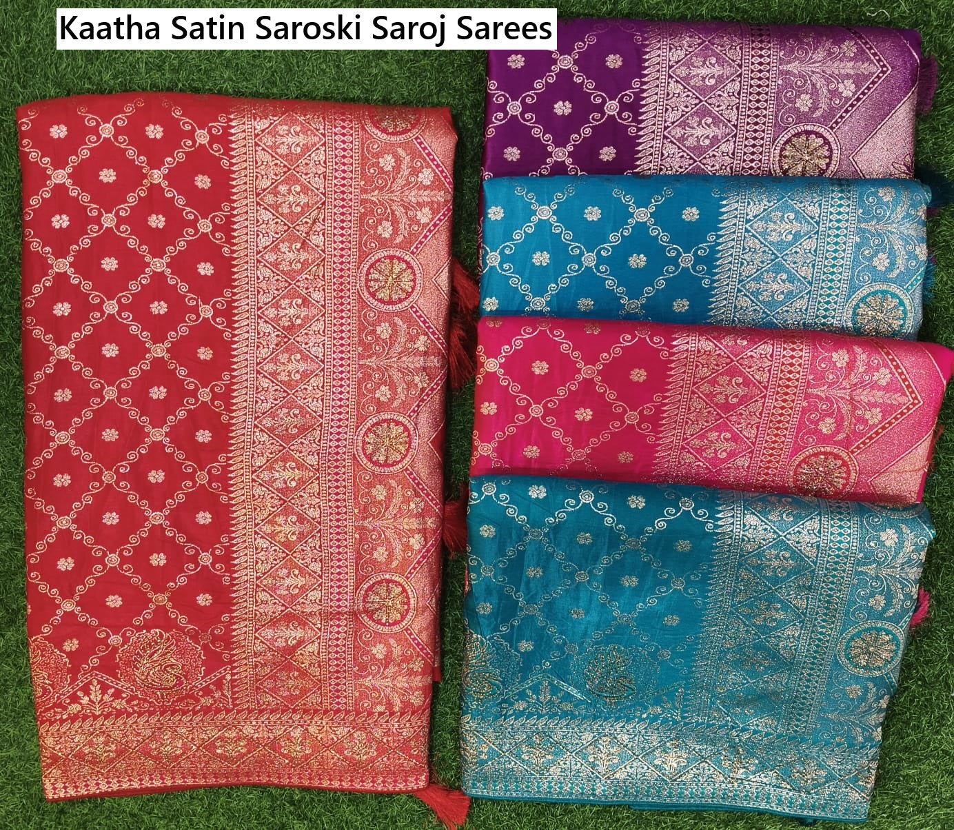 Kaatha Satin Saroski Saroj Sarees Wholesale Price