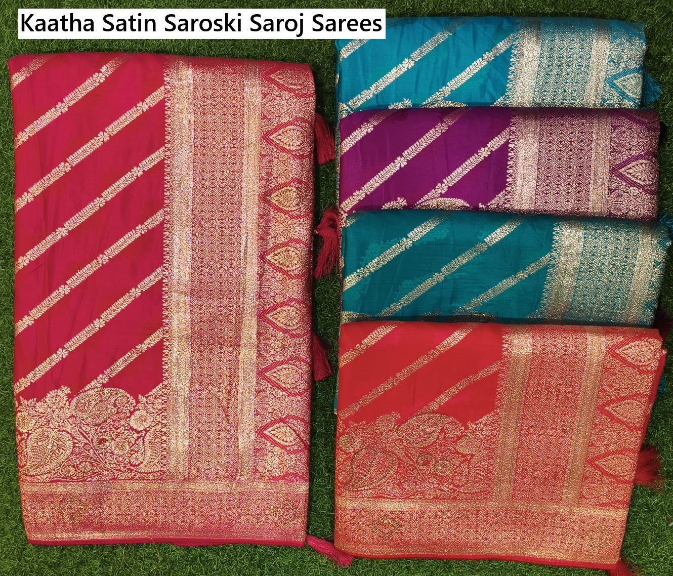 Kaatha Satin Saroski Saroj Sarees Wholesale Price