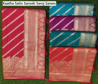 Kaatha Satin Saroski Saroj Sarees Wholesale Price