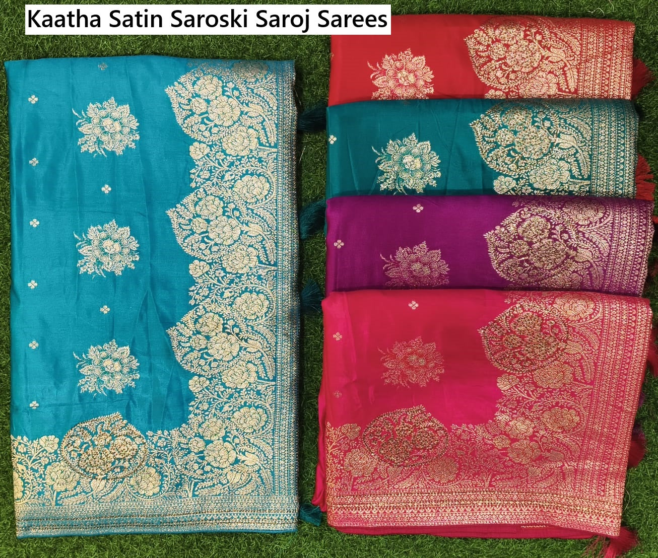 Kaatha Satin Saroski Saroj Sarees Wholesale Price