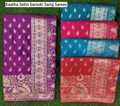 Kaatha Satin Saroski Saroj Sarees Wholesale Price
