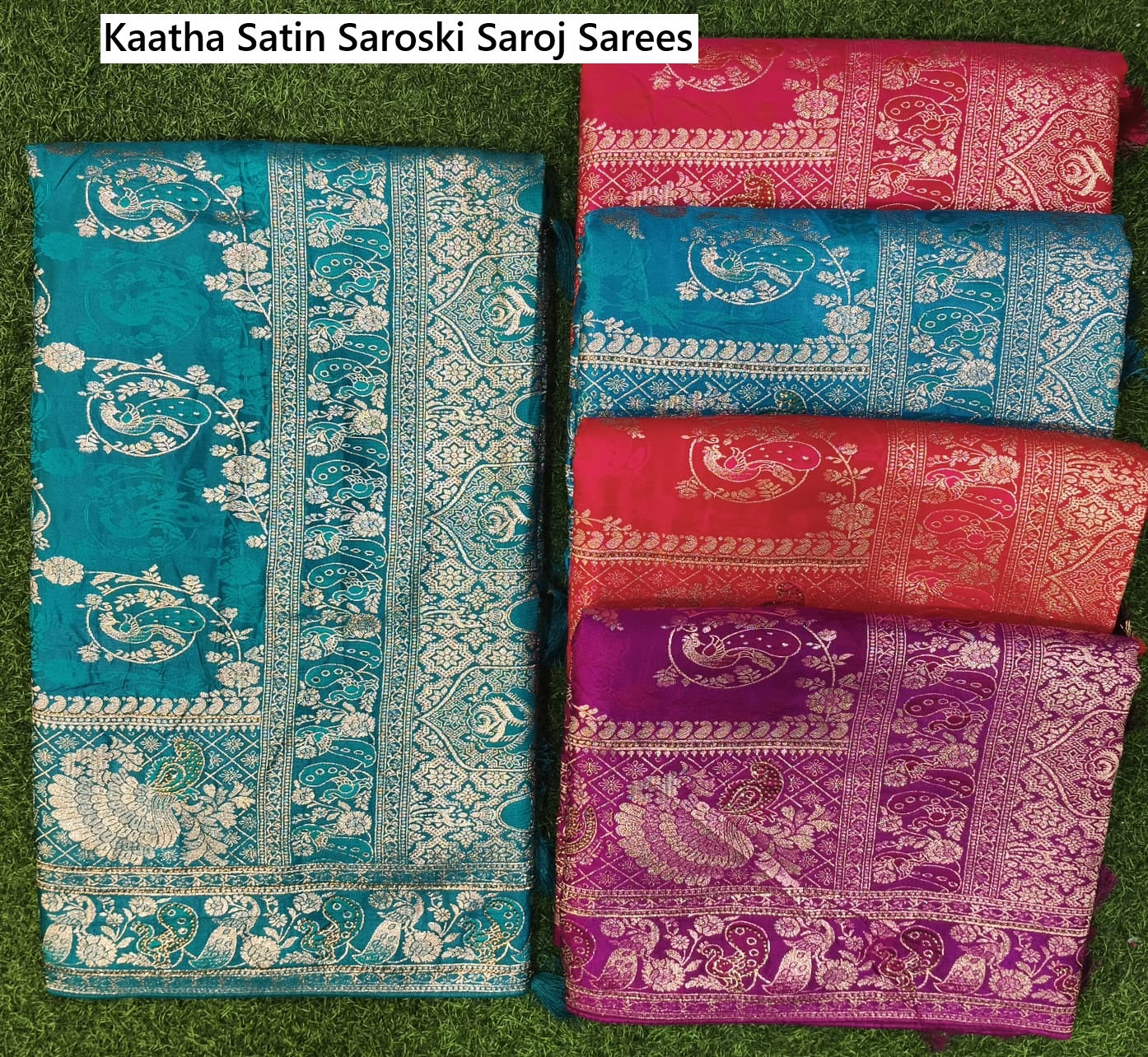 Kaatha Satin Saroski Saroj Sarees Wholesale Price