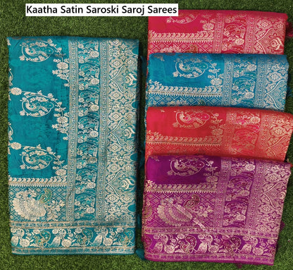 Kaatha Satin Saroski Saroj Sarees Wholesale Price