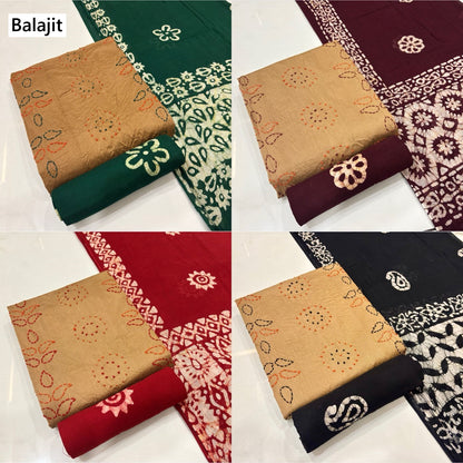 Kaatha Work 0112 Balajit Cotton Satin Salwar Suits Supplier