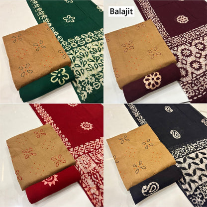 Kaatha Work 0112 Balajit Cotton Satin Salwar Suits Supplier