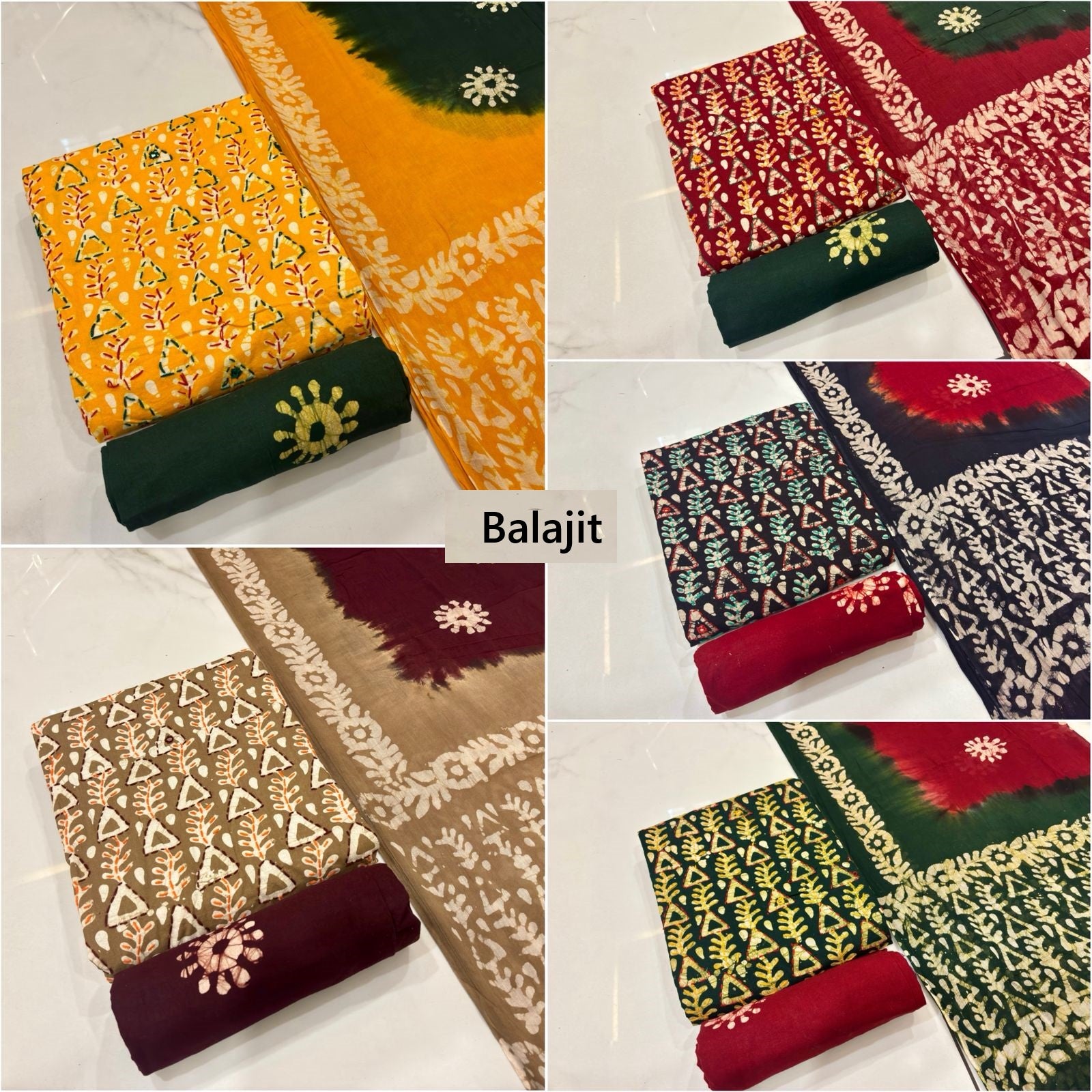Kaatha Work 0703 Balajit Cotton Dress Material Wholesale Price