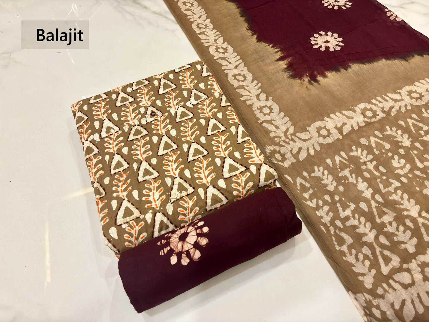 Kaatha Work 0703 Balajit Cotton Dress Material Wholesale Price