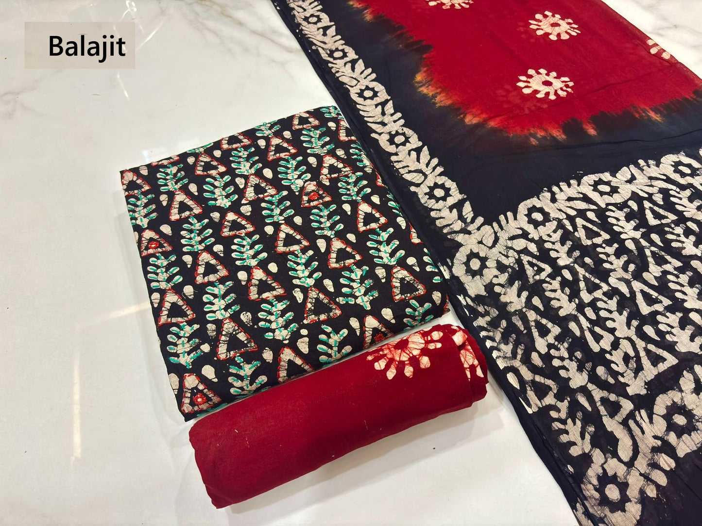 Kaatha Work 0703 Balajit Cotton Dress Material Wholesale Price