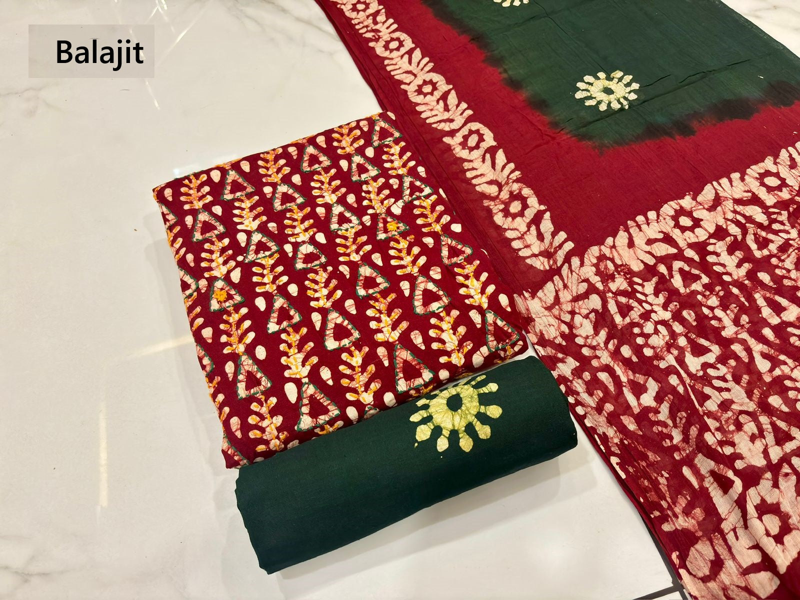 Kaatha Work 0703 Balajit Cotton Dress Material Wholesale Price