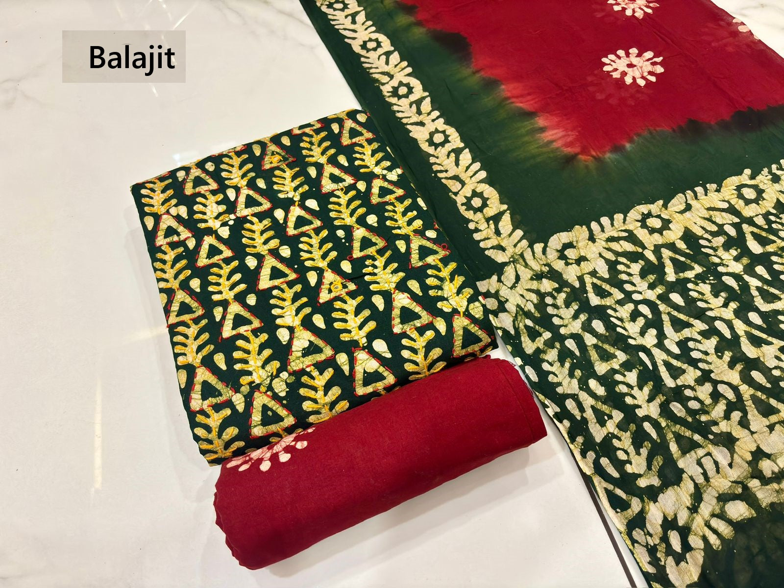 Kaatha Work 0703 Balajit Cotton Dress Material Wholesale Price