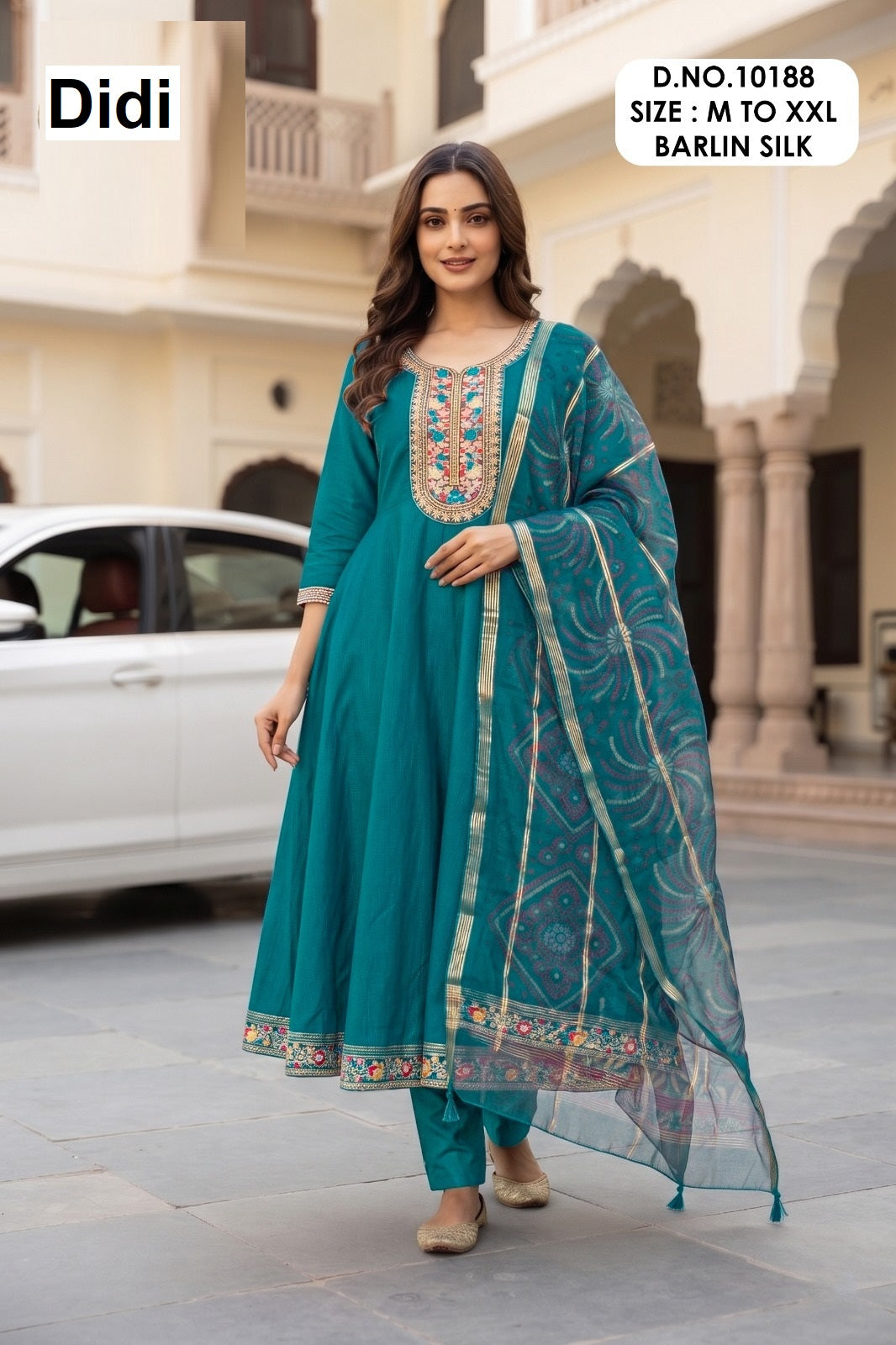 Kaaveri 1 Dn 10188 Didi Berlin Silk Readymade Anarkali Suits Wholesale Price