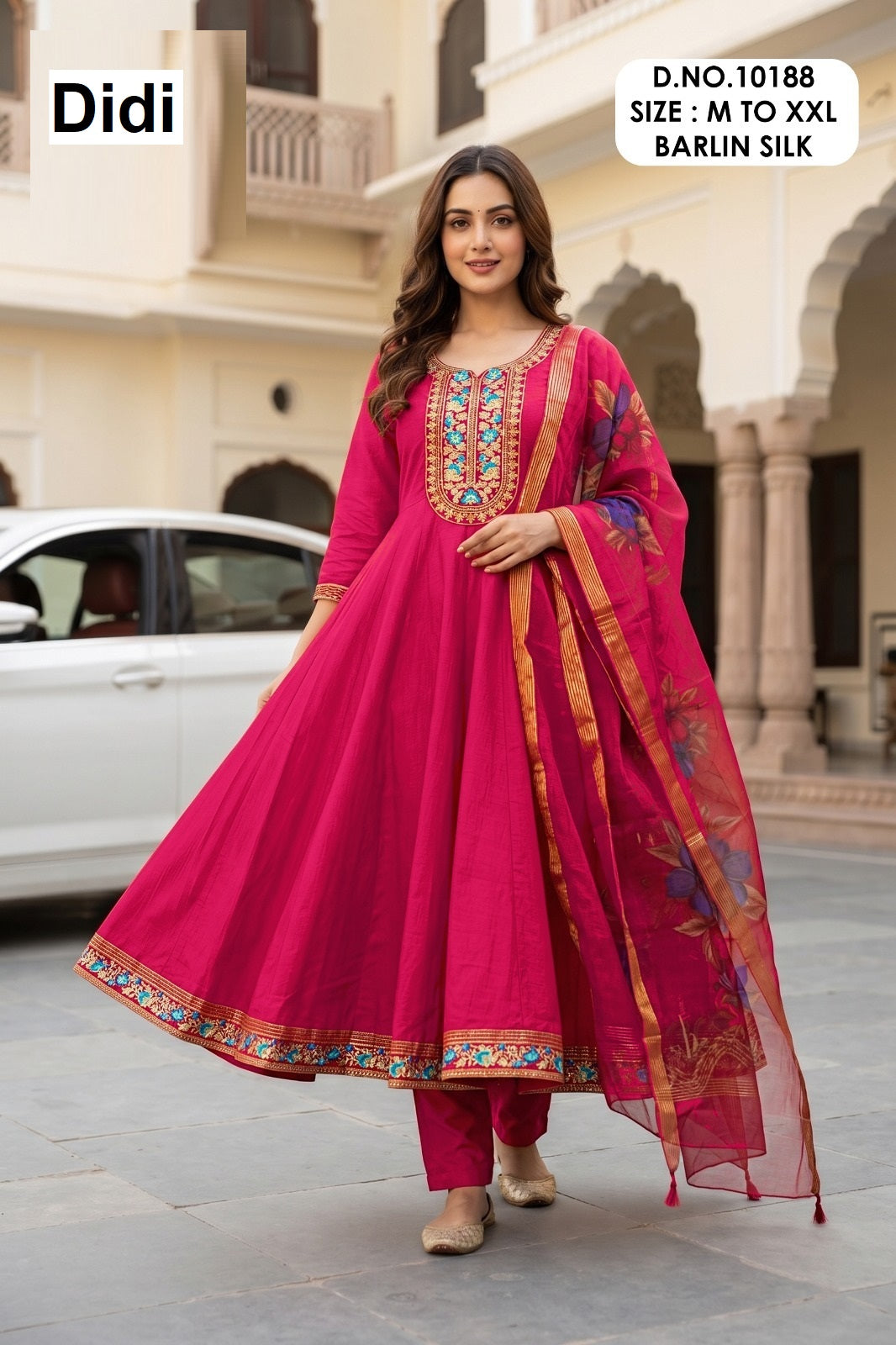 Kaaveri 1 Dn 10188 Didi Berlin Silk Readymade Anarkali Suits Wholesale Price