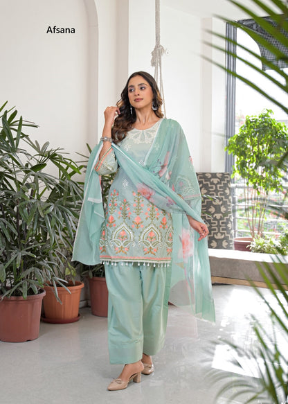 Kaavya Farshi Afsana Cotton Pakistani Readymade Suits Supplier Gujarat