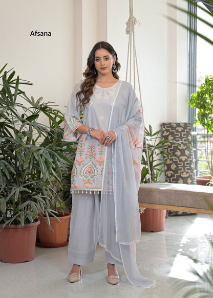 Kaavya Farshi Afsana Cotton Pakistani Readymade Suits Supplier Gujarat