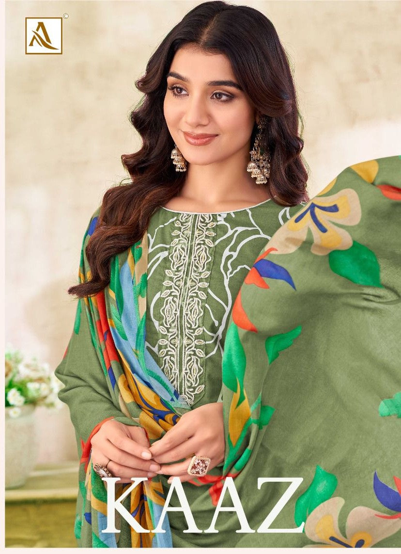 Kaaz Alok Cambric Print Karachi Salwar Suits Wholesale Rate
