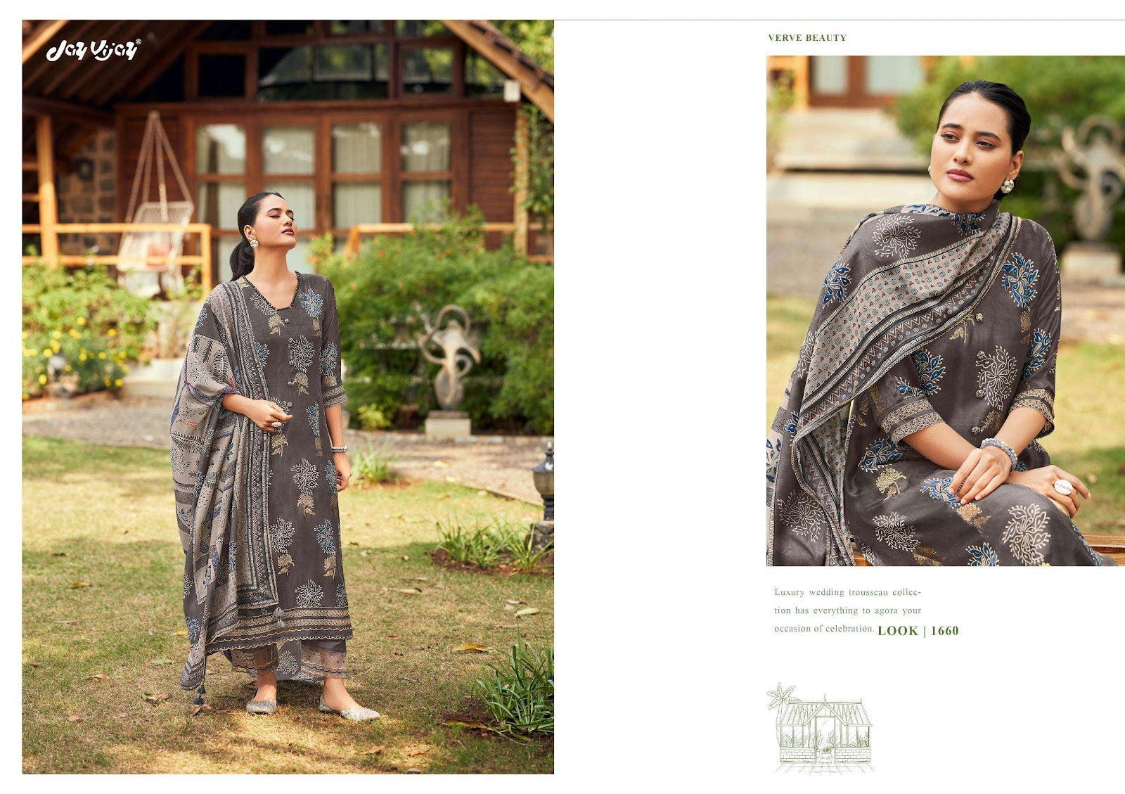 Kabeera Jay Vijay Pure Muslin Pant Style Suits Wholesale