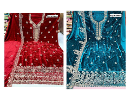 Kabeera Nayandeep Velvet Suits Exporter