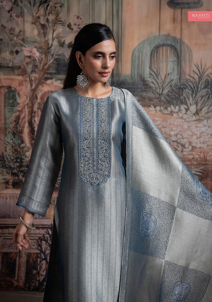 Kabini Naariti Tissue Silk Pant Style Suits Wholesaler Gujarat