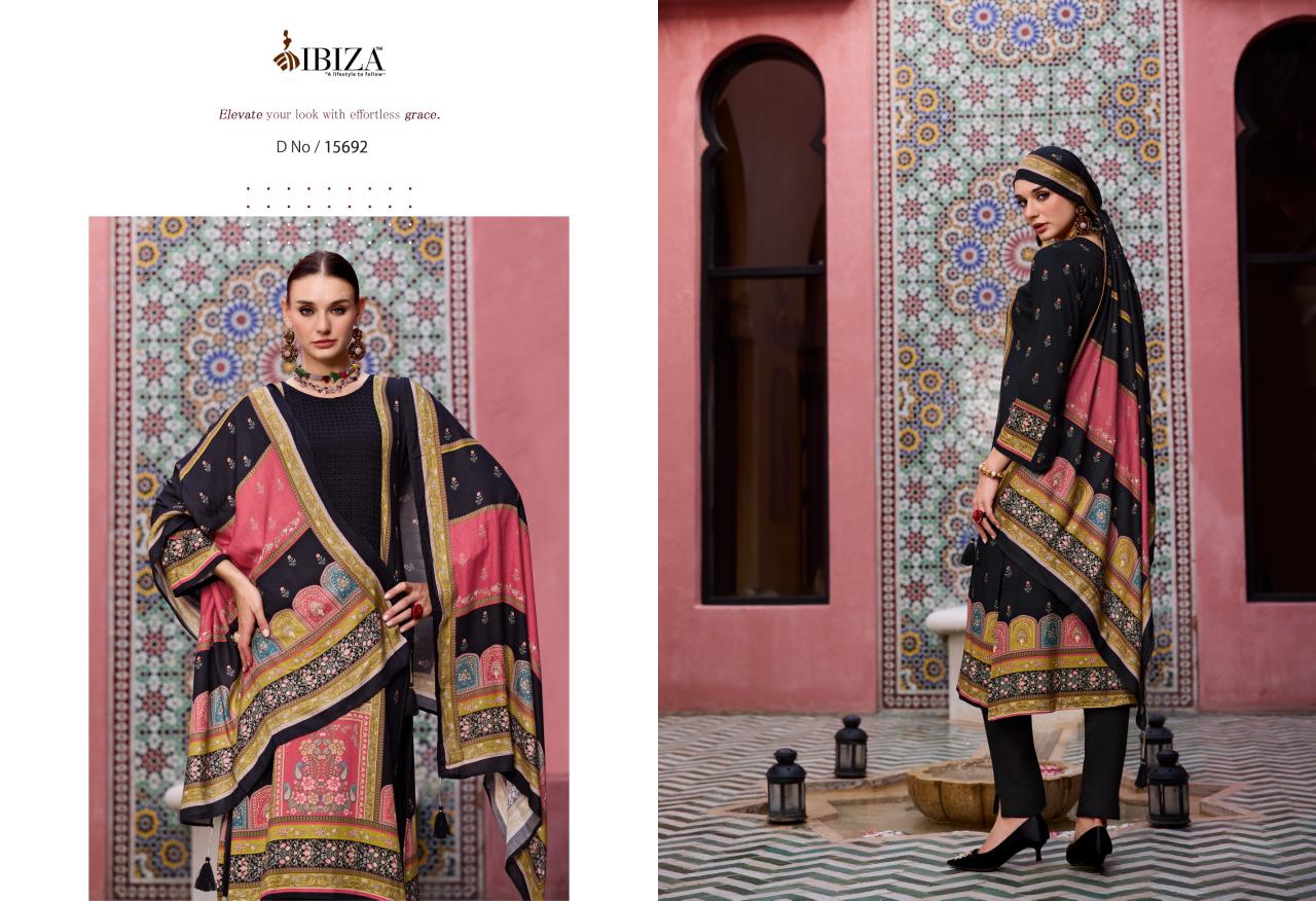 Kabira Ibiza Viscose Pashmina Suits Exporter India