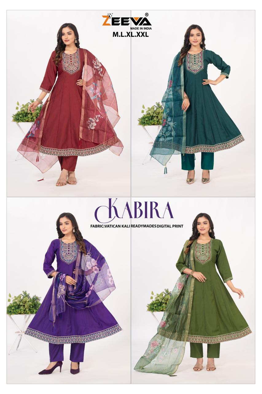 Kabira Zeeva Vatican Readymade Anarkali Suits Supplier