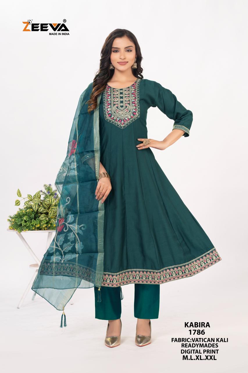 Kabira Zeeva Vatican Readymade Anarkali Suits Supplier