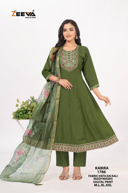 Kabira Zeeva Vatican Readymade Anarkali Suits Supplier