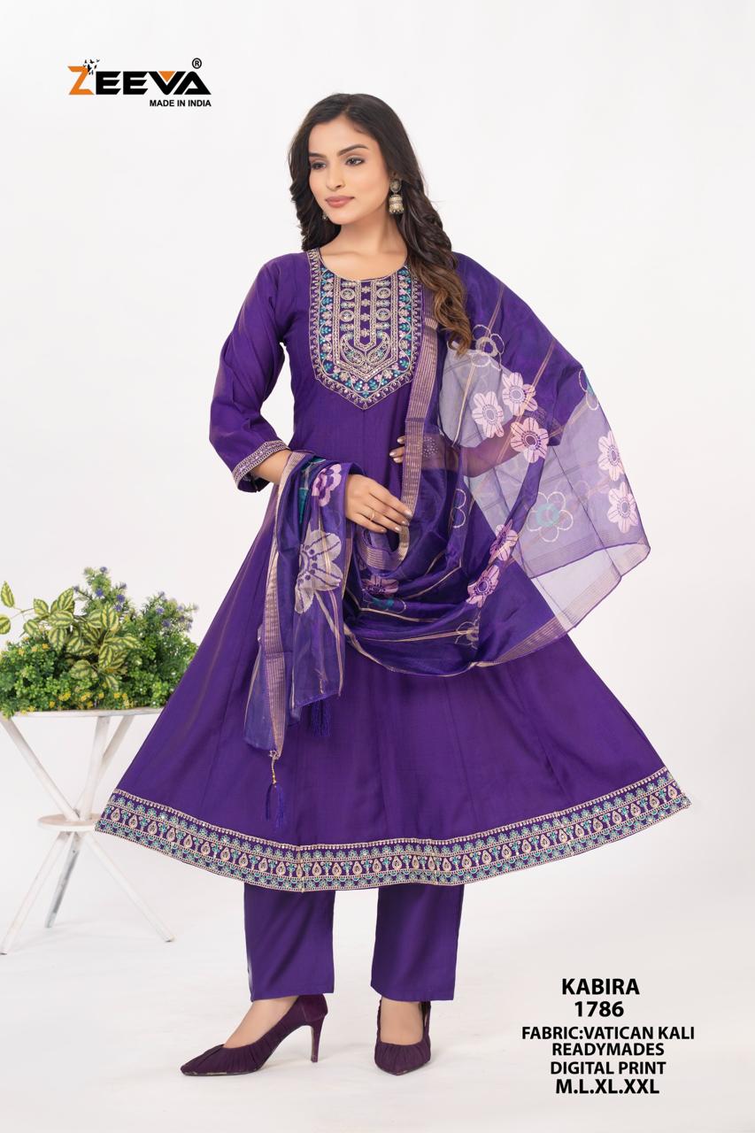 Kabira Zeeva Vatican Readymade Anarkali Suits Supplier