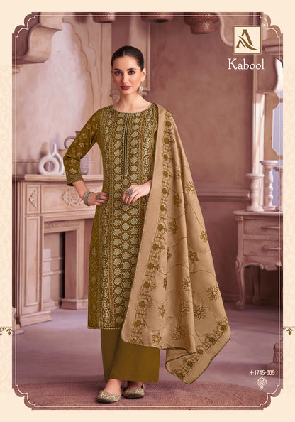 Kabool Alok Two Tone Karachi Salwar Suits Wholesale