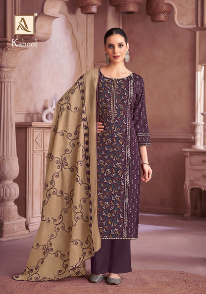 Kabool Alok Two Tone Karachi Salwar Suits Wholesale