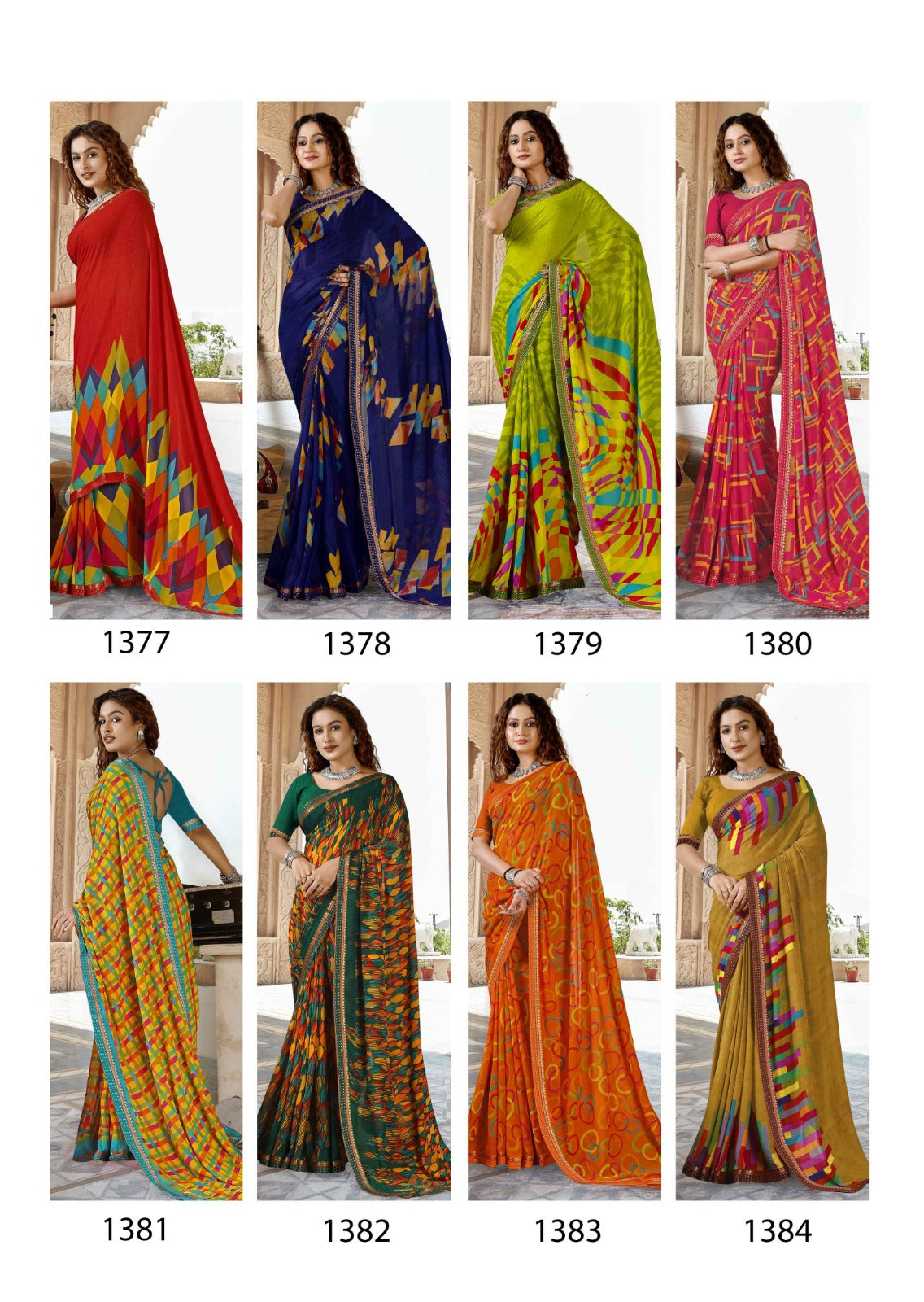 Kadisha Vallabhi Lite Georgette Sarees Wholesaler
