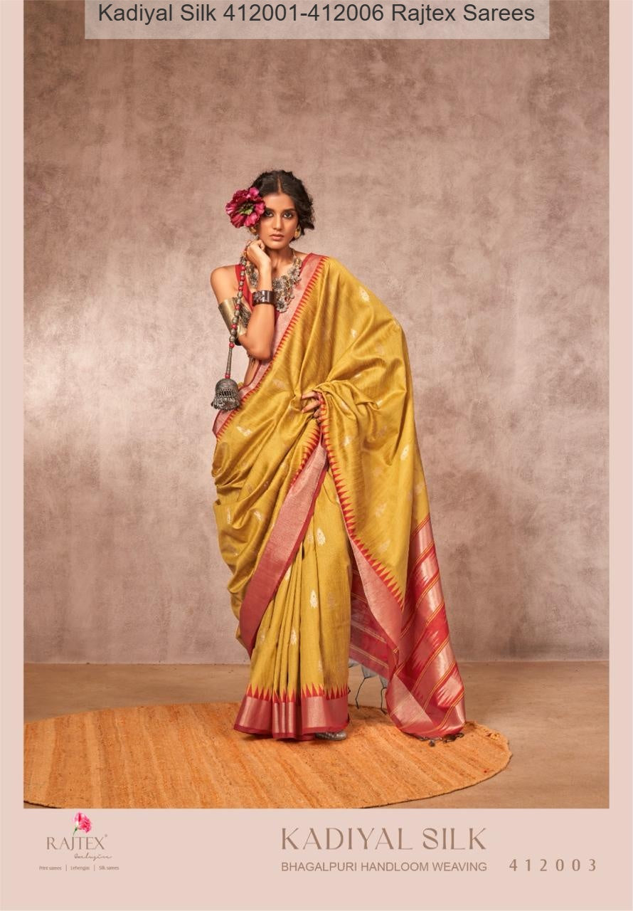 Kadiyal Silk 412001-412006 Rajtex Handloom Sarees Manufacturer Gujarat