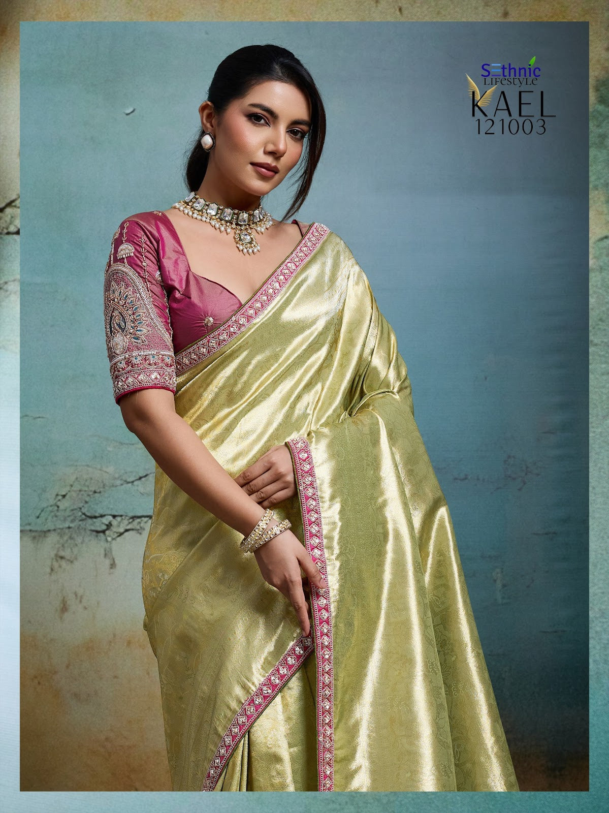 Kael Rare Sethnic Tissue Sarees Wholesaler Gujarat