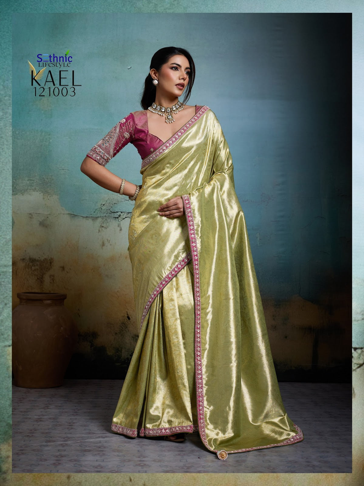 Kael Rare Sethnic Tissue Sarees Wholesaler Gujarat
