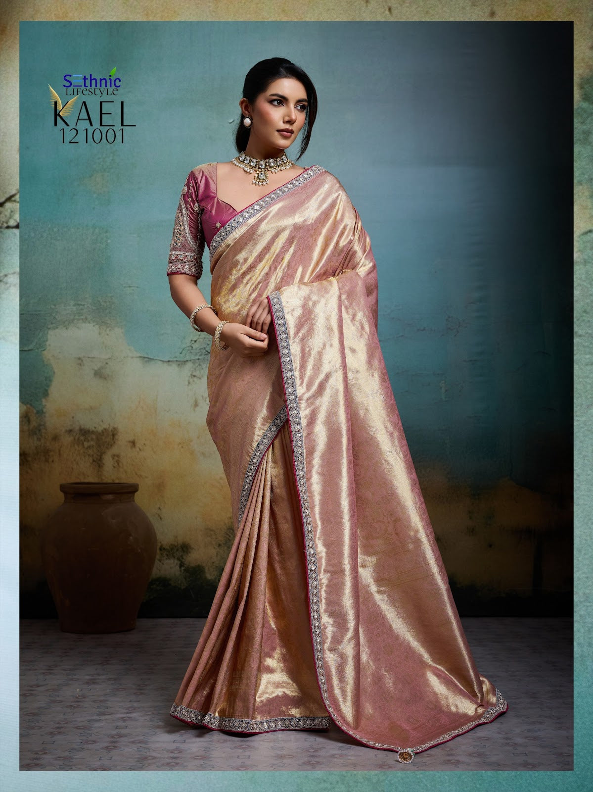 Kael Rare Sethnic Tissue Sarees Wholesaler Gujarat